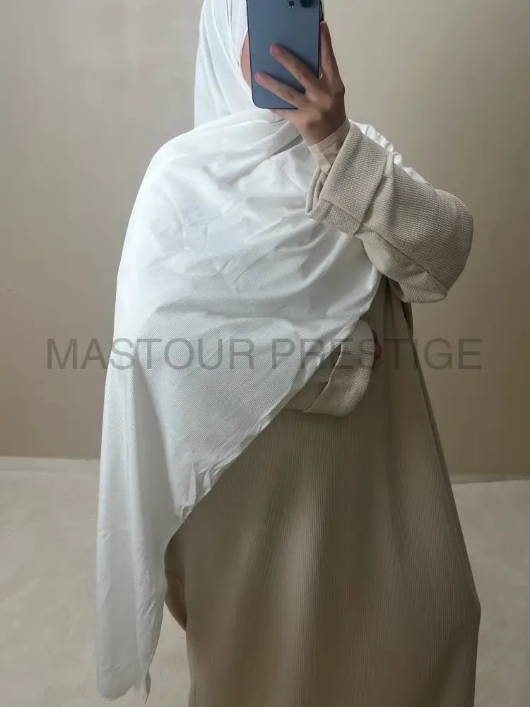 Scarf Cotelé blanc 8