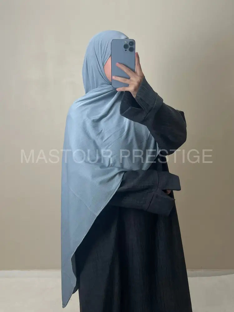 Scarf Cotelé Bleu 11