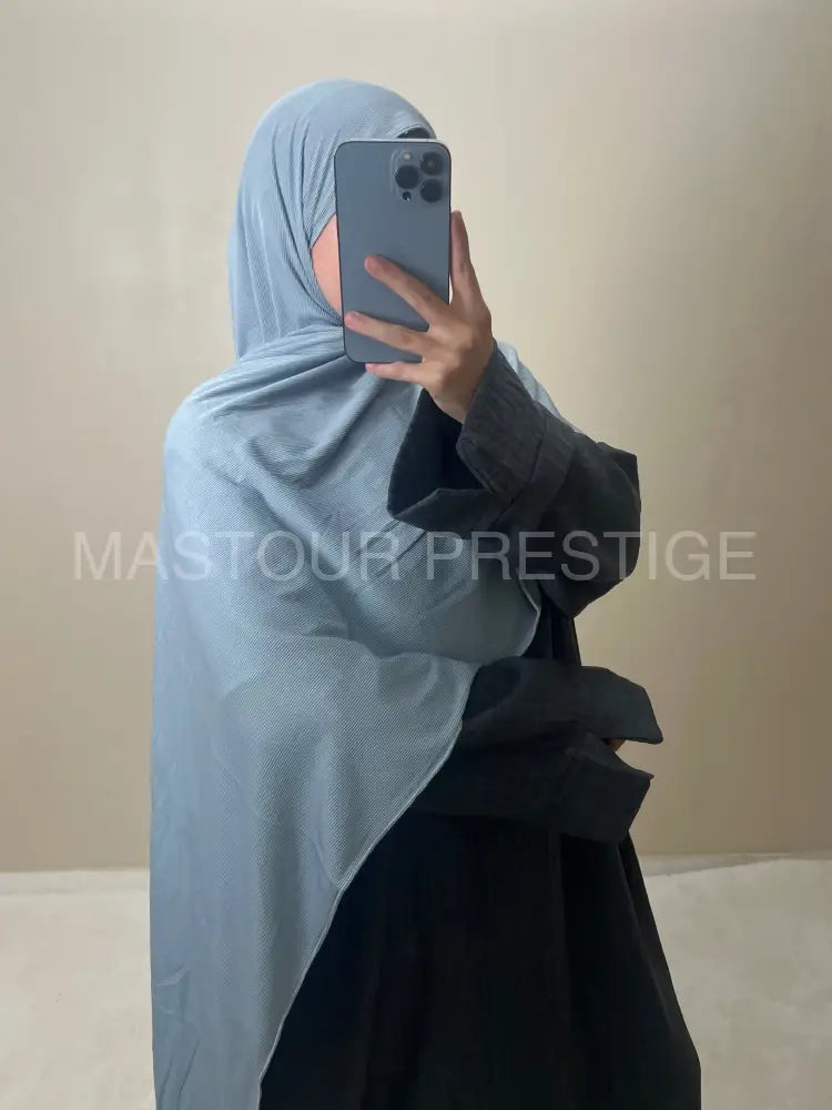 Scarf Cotelé Bleu 11