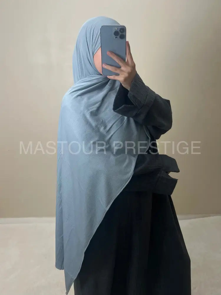 Scarf Cotelé Bleu 11