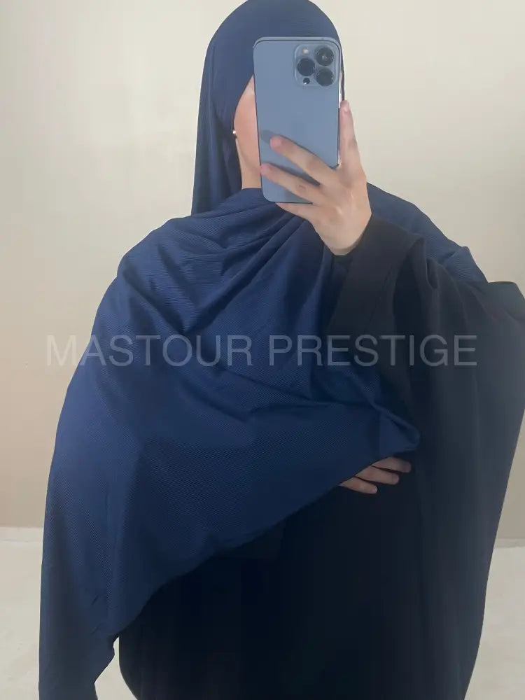 Scarf Cotelé Bleu foncé