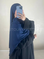 Scarf Cotelé Bleu foncé