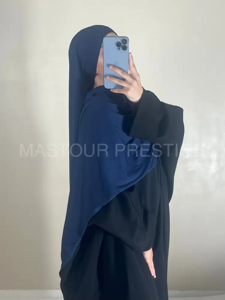 Scarf Cotelé Bleu foncé